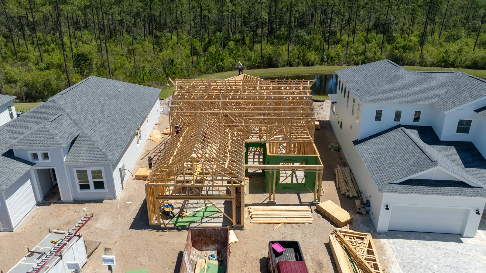 Out-of-Town Home Build Monitoring imagery