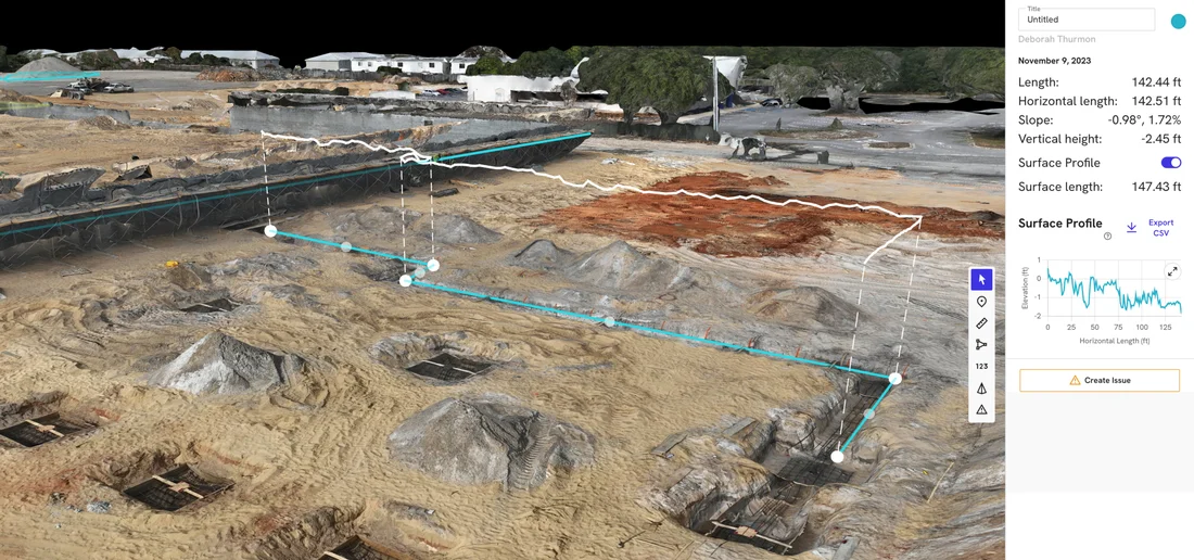 Three-dimensional reconstruction of a site from aerial imagery